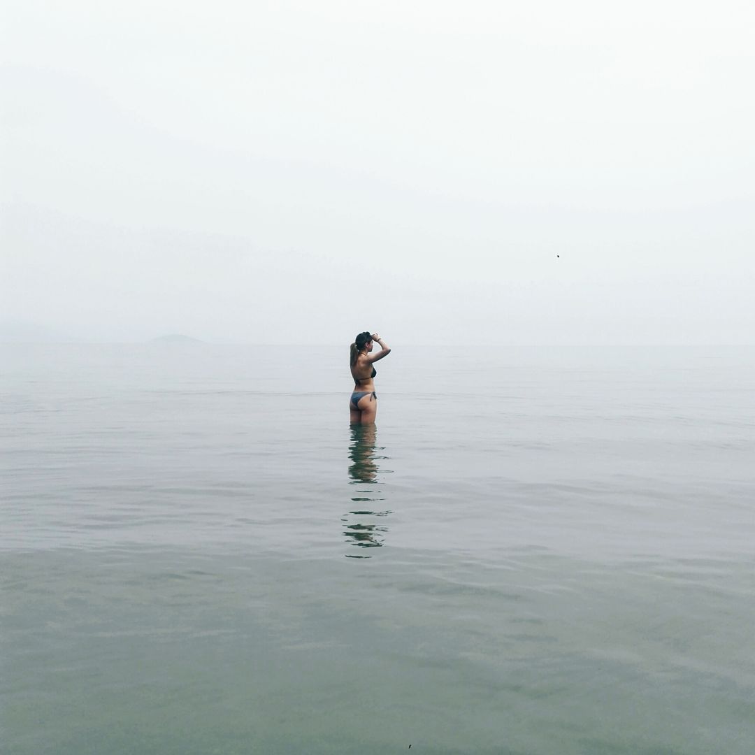 woman in sea